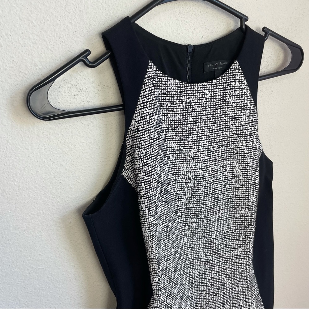 Rag & Bone Tweed Color-Block Illusion Dress - image 7